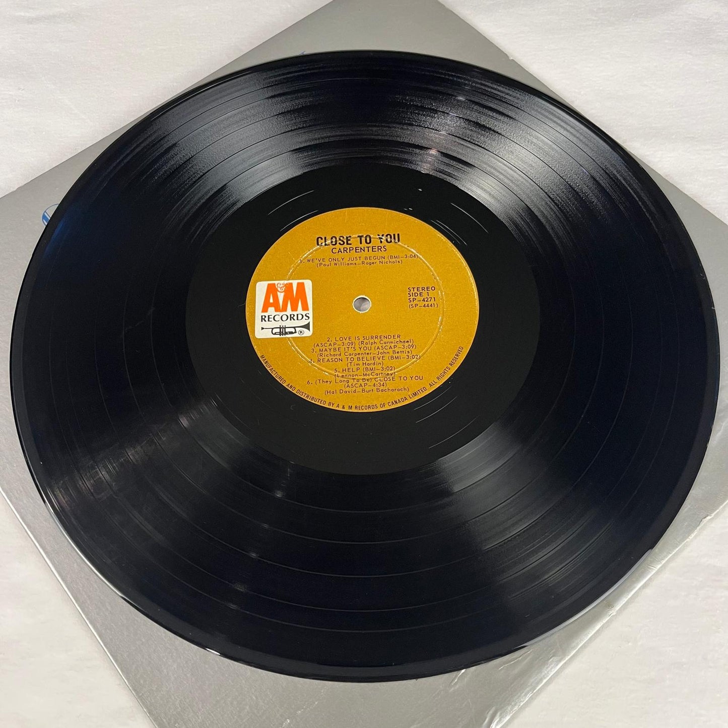 Carpenters Close To You